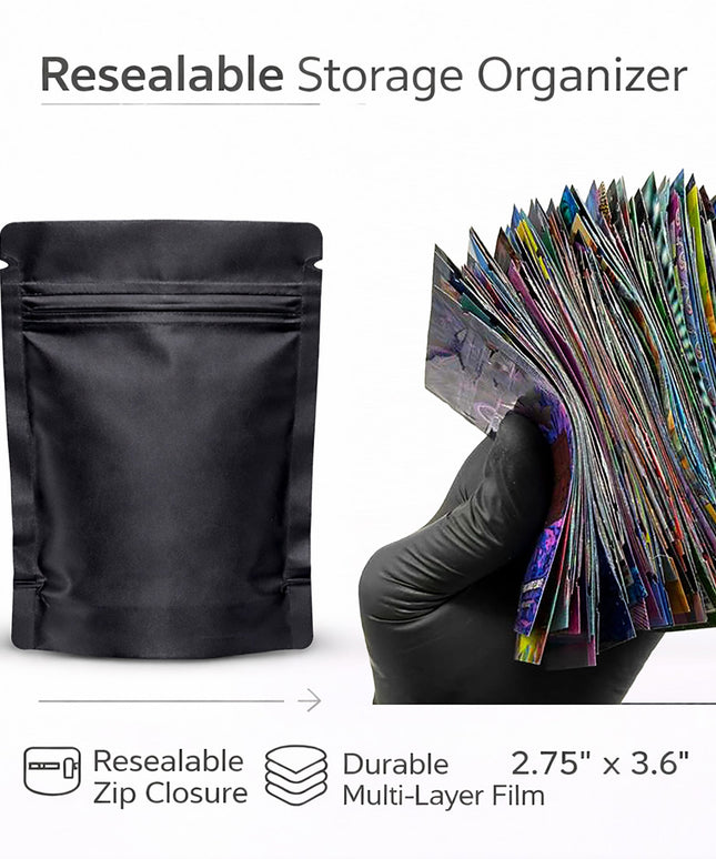 100 Count 1g Mylar Bags - Purple Graphic
