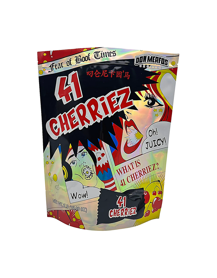 25 Pack - 15 × 12 Large Mylar Bags, Cherry Design