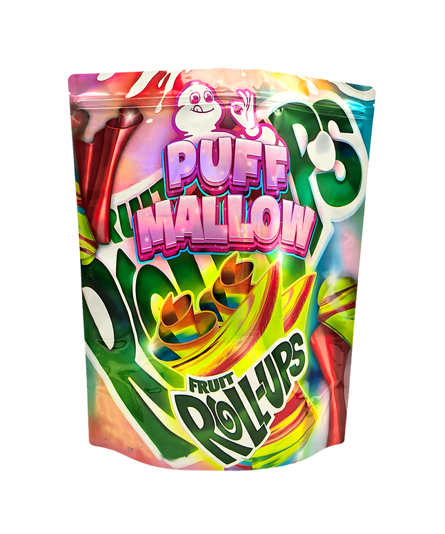 25-Pack 1lb Unique Mylar Bags - plush Mallow Sour Belts
