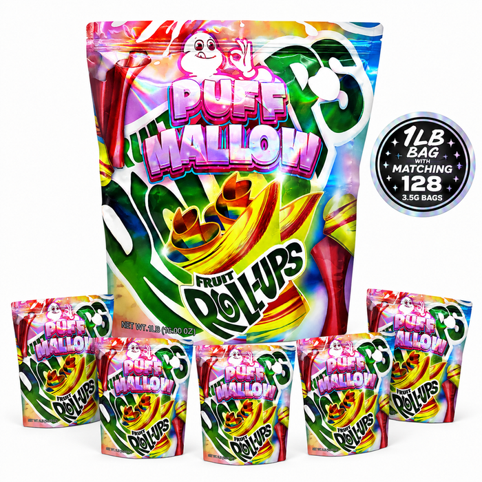1lb Graphic Mylar Pouches - 12 Pack Large Decorative Storage Bags