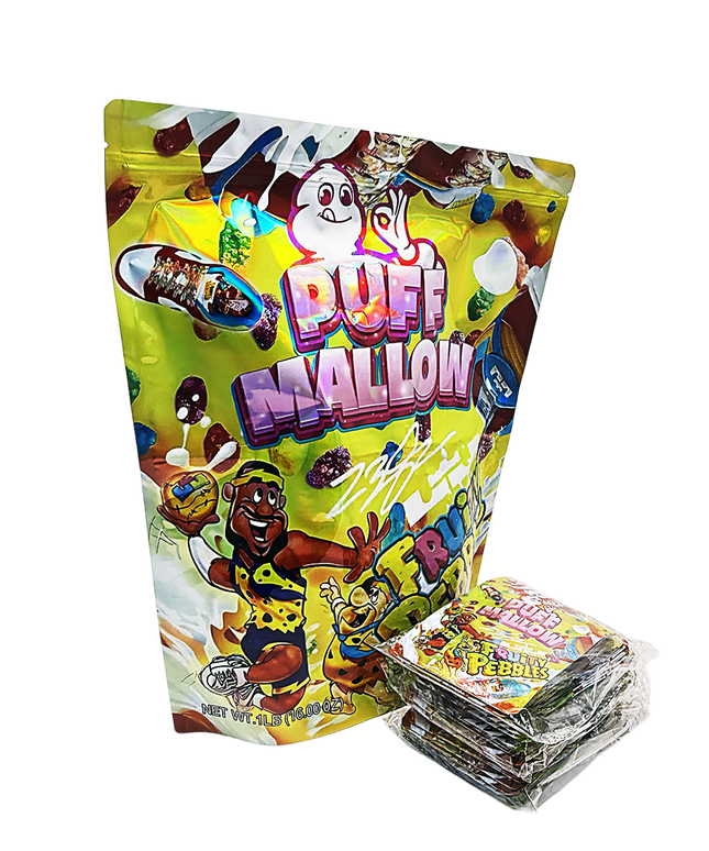 Large 1lb Mylar Packaging Bags - 12 Count Decorative Designs