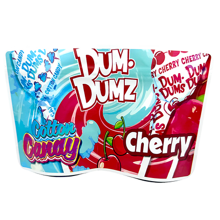 50 Pack 3.5g 2-in-1 Split Dual Graphic Mylar Bags – Lolli Pop Cherry