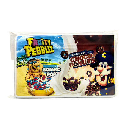 50 Pack 3.5g 2-in-1 Split Dual Graphic Mylar Bags - Fruity Crunch Cereal Fruity Crunch Cereal
