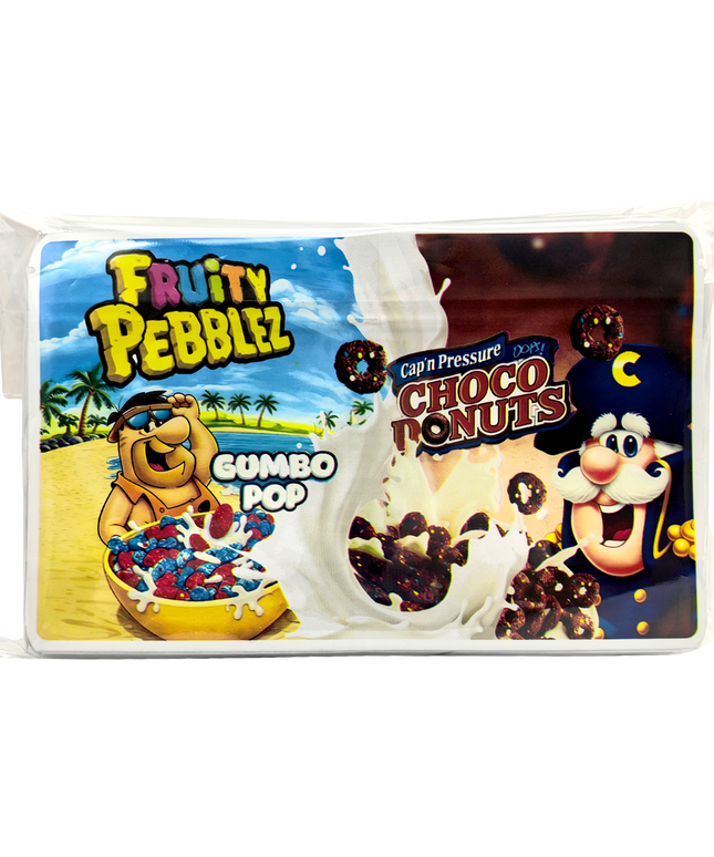 50 Pack 3.5g 2-in-1 Split Dual Graphic Mylar Bags - Fruity Crunch Cereal Fruity Crunch Cereal