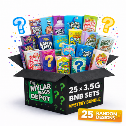 25-Pack 3.5g Small (3.5" × 5") Gift Boxes with Matching Zip Bags – Assorted Designs