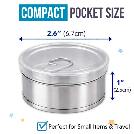 10 Pack 3.5g Pull-Top Tin Can Storage Containers - Exotic Designs