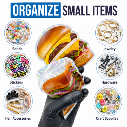 12 Pack - Hamburger-Themed Gift Box Set – Choose 1 of 4 Styles