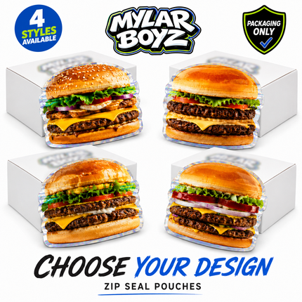 12 Pack - Hamburger-Themed Gift Box Set – Choose 1 of 4 Styles