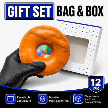 12 Pack - Donut-Themed Gift Box Set – Choose 1 of 4 Styles
