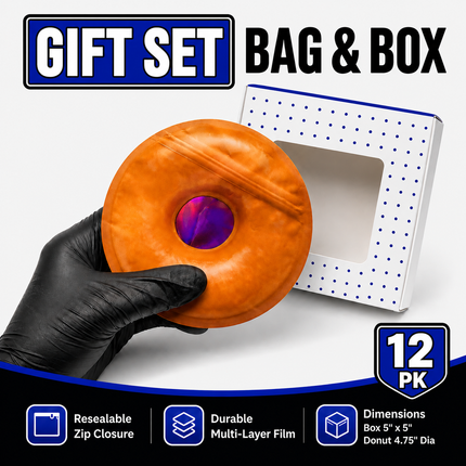 12 Pack - Donut-Themed Gift Box Set – Choose 1 of 4 Styles