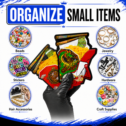 12 Pack Takeout Box with Noodle Storage Pouches – Choose Your Design