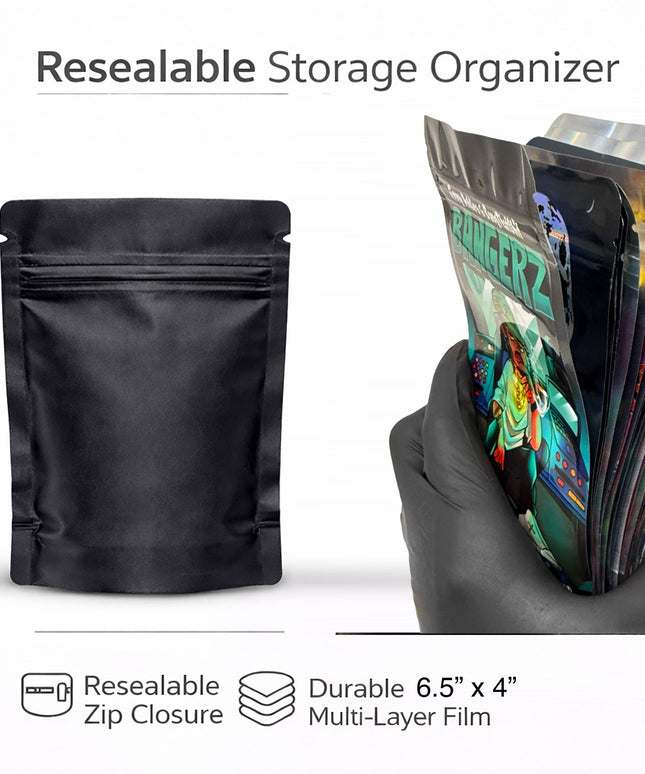 50 Pack 7g Mylar Bags - Alien Universe Design