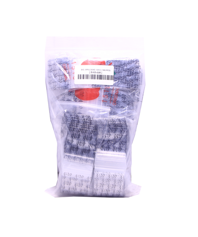 Mylar Bags, herb Mylar Bags, , Where to buy mylar bags, Custom mylar bags near me, Mylar Bags Wholesale. Clear plastic bag with a label on a white background