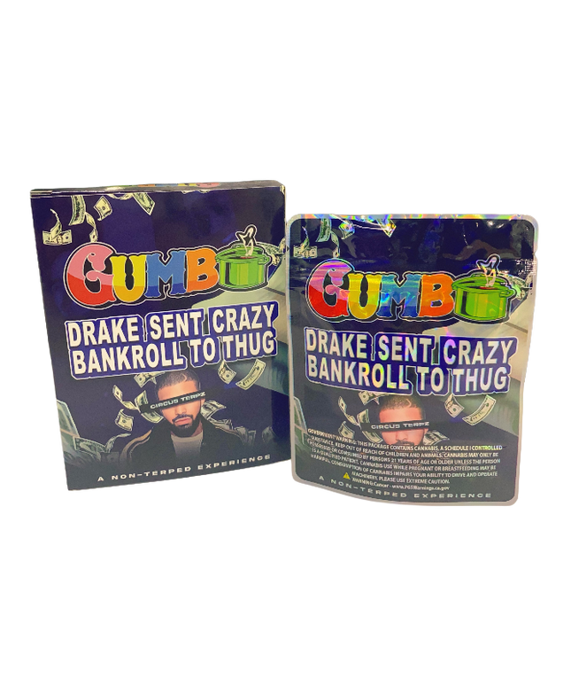 25 Pack 3.5g Gumbo Drake Sent Crazy Packaging