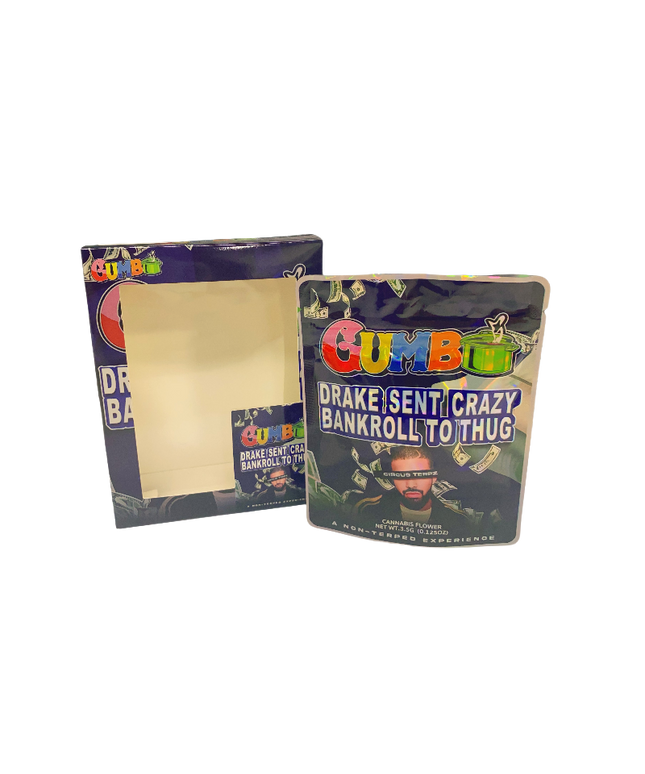 25 Pack 3.5g Gumbo Drake Sent Crazy Packaging