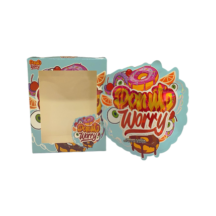 25 Pack 3.5g Donuts Worry Shaped Bags & Boxes
