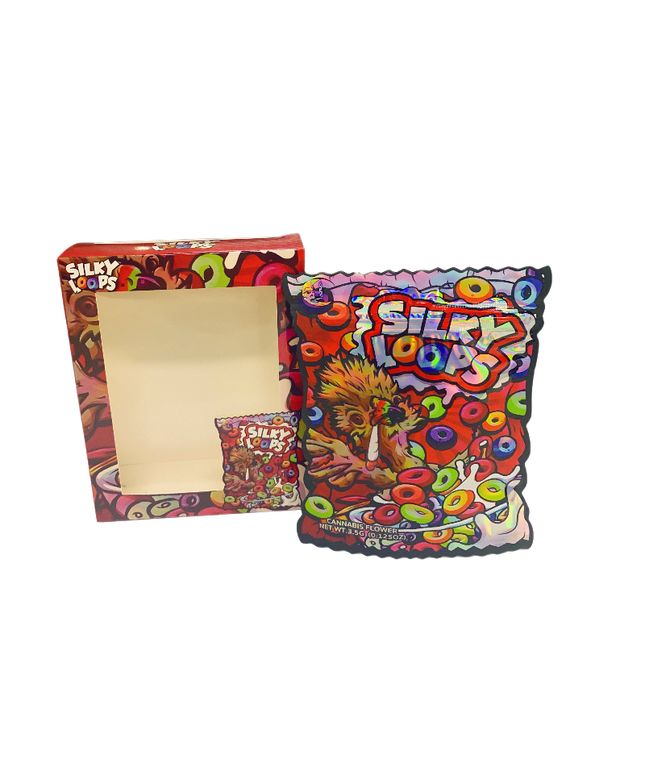25 Pack 3.5g Silky Loops Shaped Packaging Set