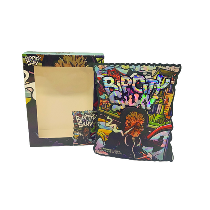 25 Pack 3.5g Bipcity Silky Shaped Bags & Window Boxes