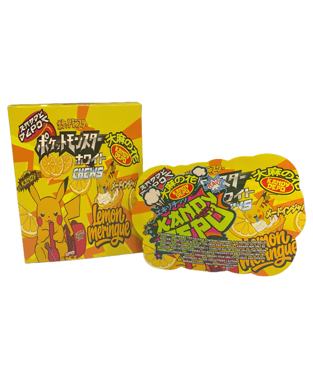 25 Pack 3.5g Lemon Meringue Shaped Bags & Window Boxes