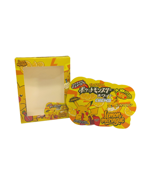 25 Pack 3.5g Lemon Meringue Shaped Bags & Window Boxes