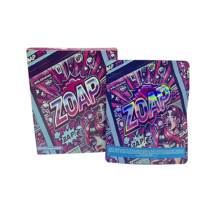25 Pack 3.5g Zoap Shaped Bags & Window Boxes