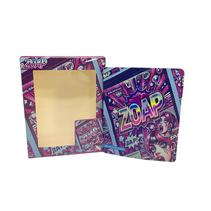 25 Pack 3.5g Zoap Shaped Bags & Window Boxes