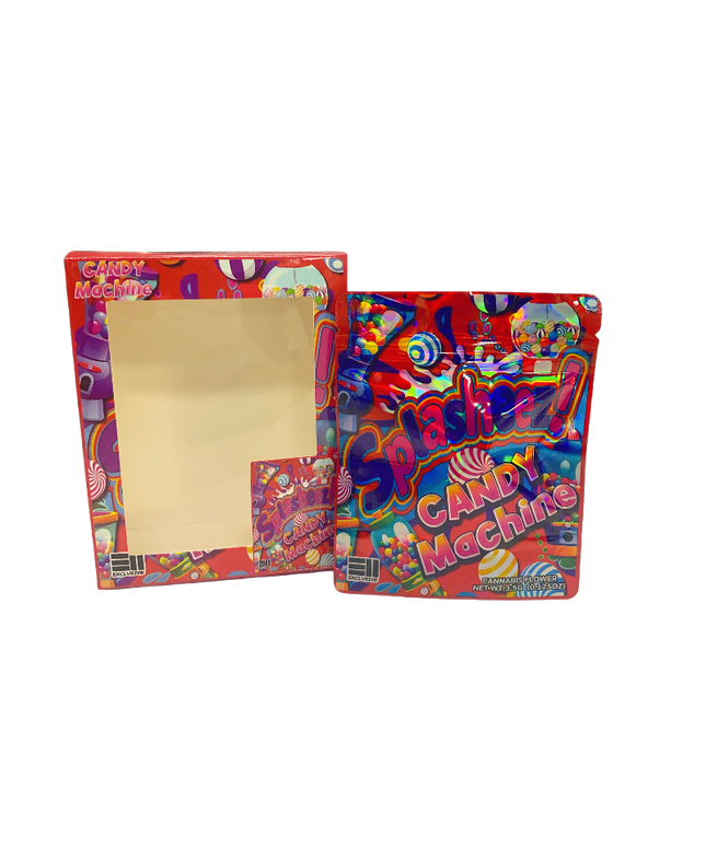 3.5g Shaped Packaging Set with Window Boxes – 25 Pack