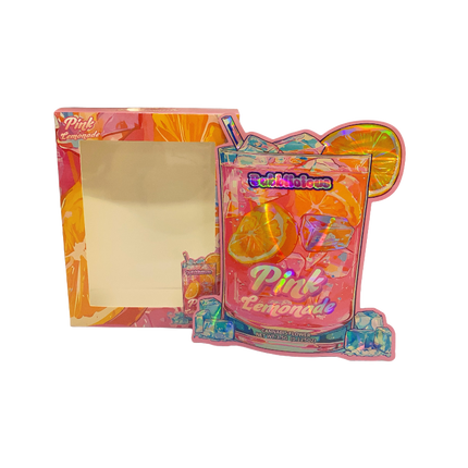3.5g Shaped Foil Bags with Window Display – 25 Pack