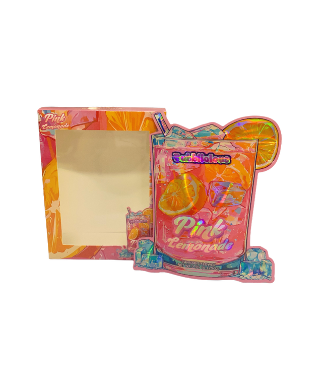 3.5g Shaped Foil Bags with Window Display – 25 Pack