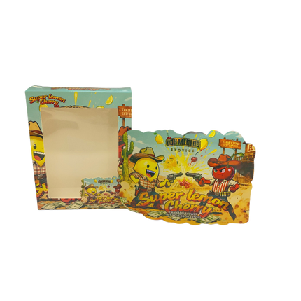 3.5g Shaped Bags with Matching Window Boxes