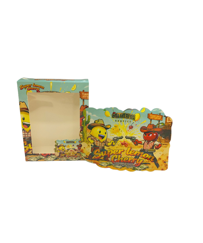 3.5g Shaped Bags with Matching Window Boxes