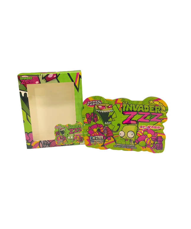3.5g Shaped Bags with Display Window Packaging – 25 Set