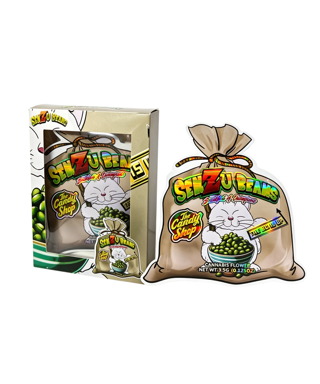 3.5g Shaped Foil Packaging Bags – 25 Pack