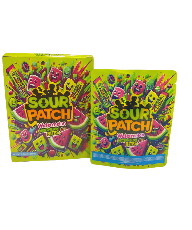 3.5g Shaped Pouches with Window Display Boxes
