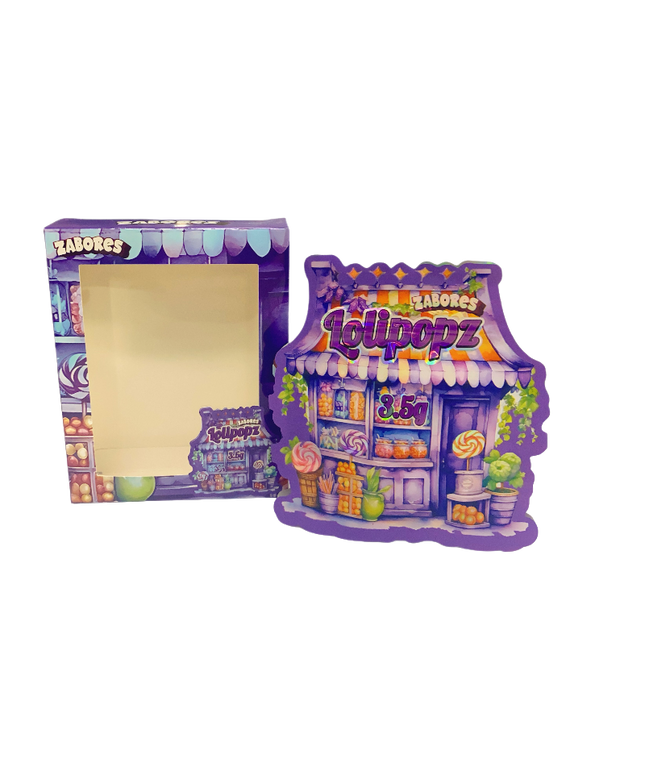 3.5g Shaped Foil Bags with Viewing Boxes – 25 Pack