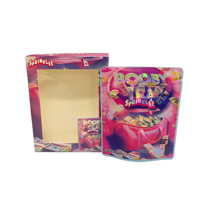 3.5g Shaped Pouches with Clear Window Boxes – 25 Pack