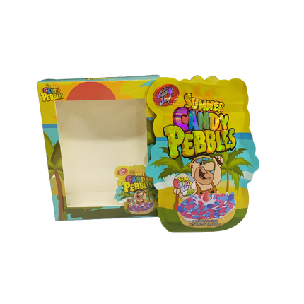 3.5g Shaped Packaging Bags with Window Boxes – 25 Pack