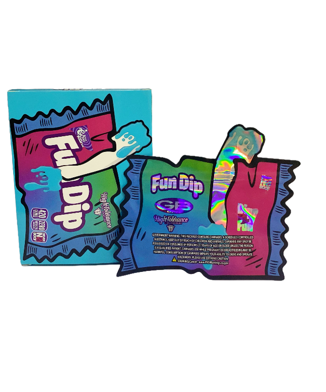 3.5g Shaped Pouch Packaging with Display Boxes – 25 Pack