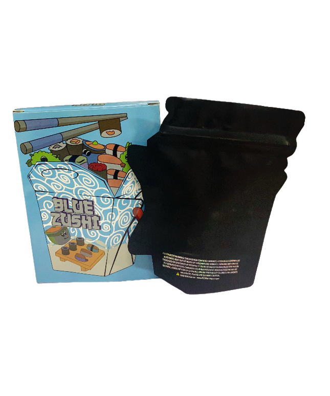 3.5g Shaped Foil Bags with Window Display Boxes - 25 Set