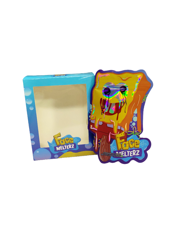 3.5g Shaped Mylar Bags with Window Display Boxes - 25 Pack