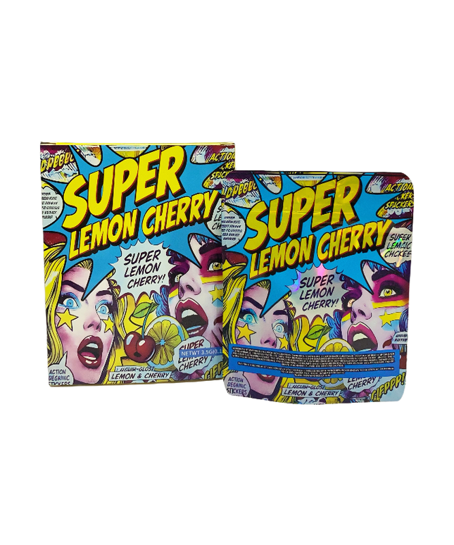3.5g Shaped Packaging Bags with Window Boxes - 25 Pack