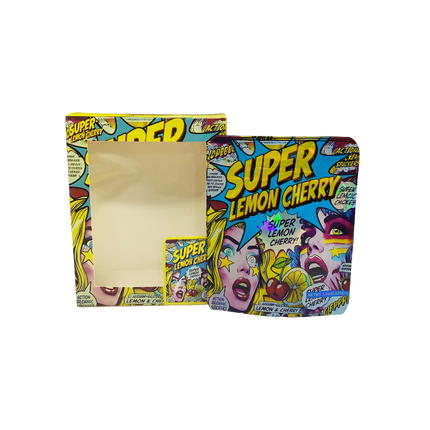 3.5g Shaped Packaging Bags with Window Boxes – 25 Pack