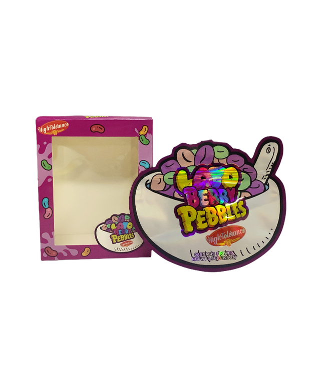 3.5g Shaped Foil Pouches with Viewing Boxes - 25 Pack