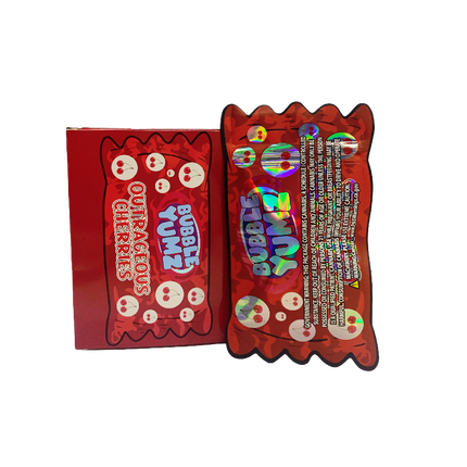 3.5g Shaped Mylar Pouches with Display Boxes - 25 Set