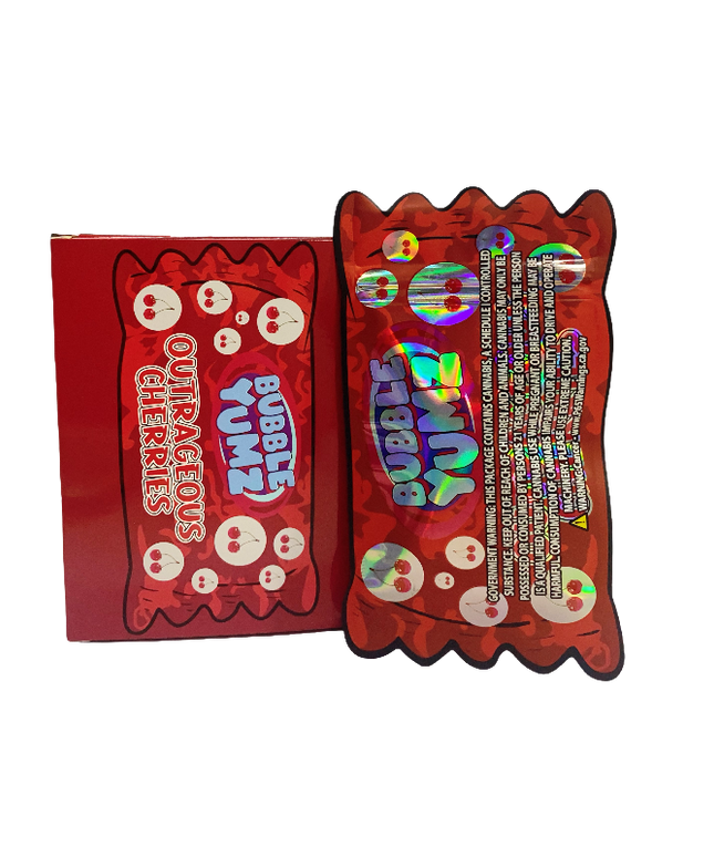3.5g Shaped Mylar Pouches with Display Boxes - 25 Set