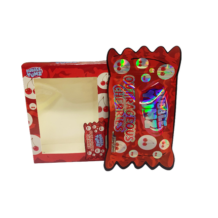 3.5g Shaped Mylar Pouches with Display Boxes – 25 Set