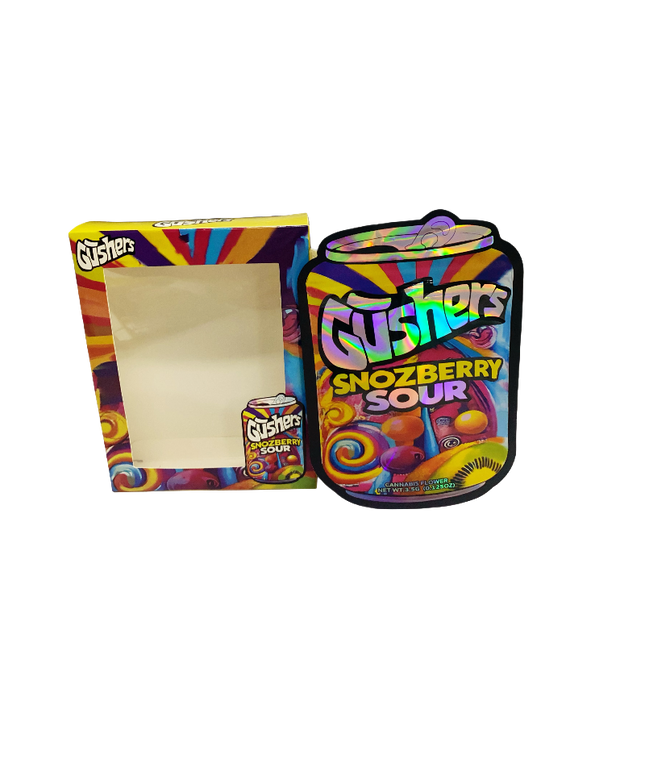3.5g Shaped Foil Bags & Window Display Boxes - 25 Pack