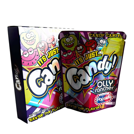 3.5g Candy Rancher Graphic Shaped Mylar Bags with Boxes - 25 Pack