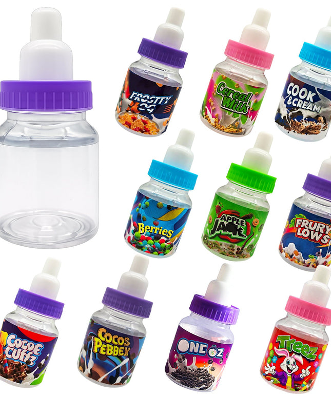 12 Pack 3.5g Mini Bottle-Style Plastic Storage Containers - Apple Design