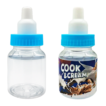 12 Pack 3.5g Mini Bottle-Style Plastic Storage Containers – Cookies Design